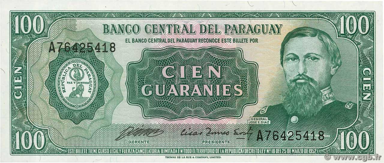 100 Guaranies PARAGUAY  1982 P.205 ST