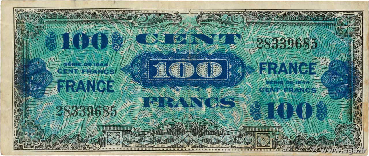 100 Francs FRANCE FRANCE  1945 VF.25.01 TB