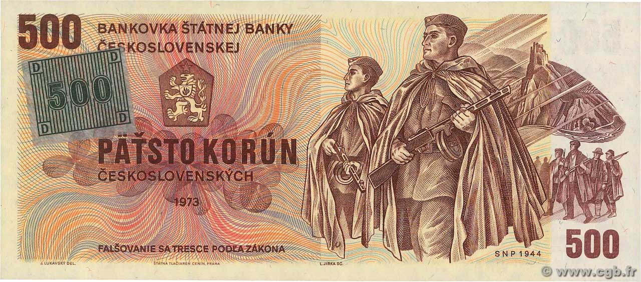 500 Korun Czech Republic 1993 P 02b B 1939 Banknotes