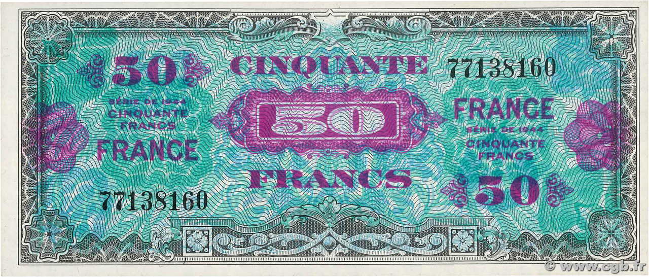 50 Francs FRANCE FRANCE  1945 VF.24.01 SPL+