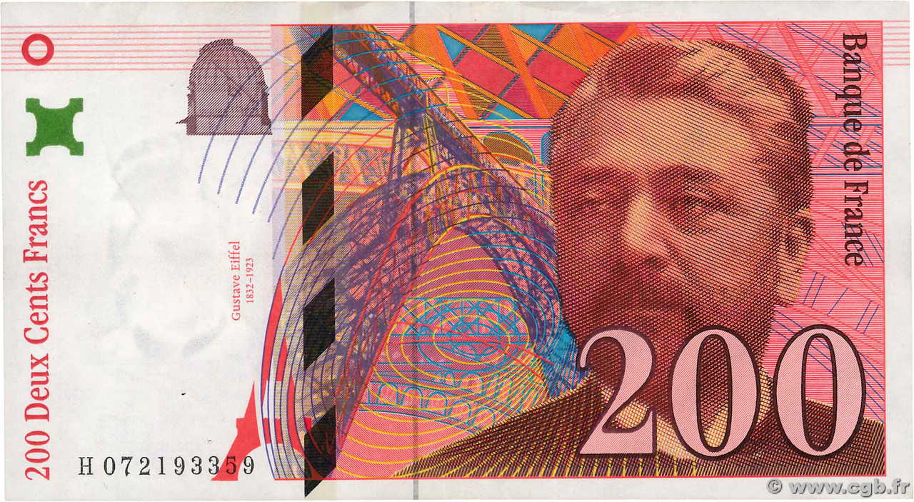200 Francs EIFFEL FRANKREICH  1999 F.75.05 fSS