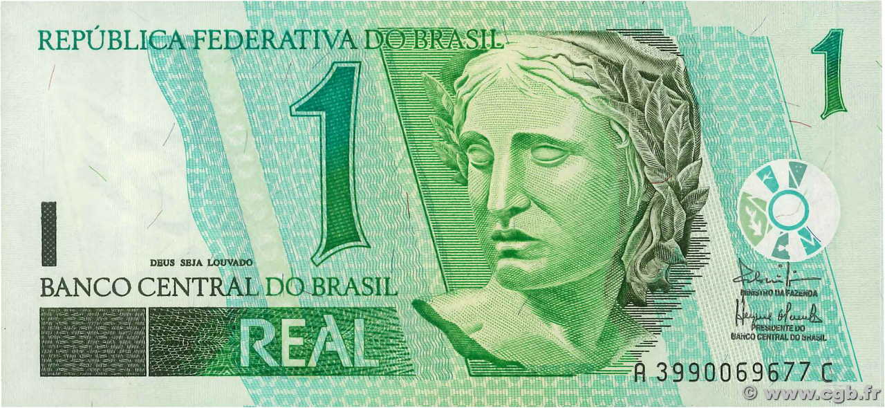 1 Real BRASILIEN  2003 P.251 ST