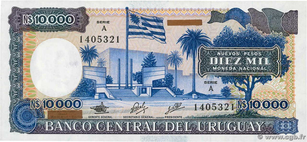 10000 Nuevos Pesos URUGUAY  1987 P.067a UNC
