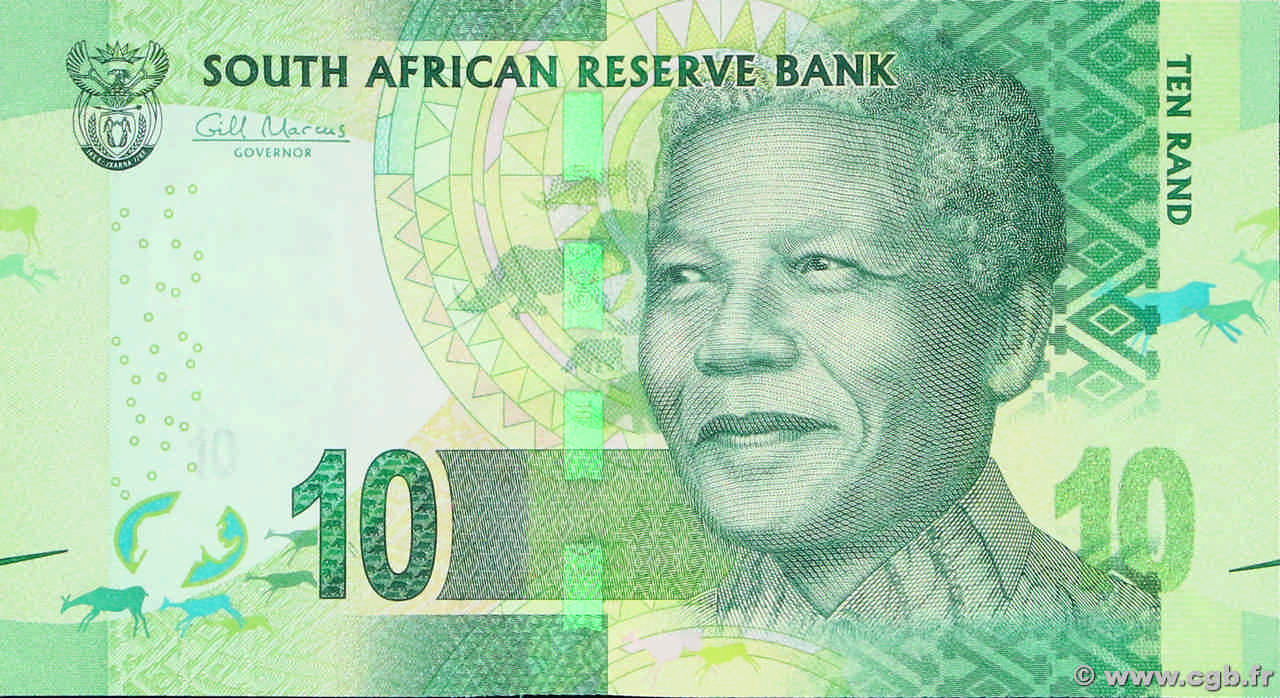 10 Rand AFRIQUE DU SUD  2013 P.138a NEUF