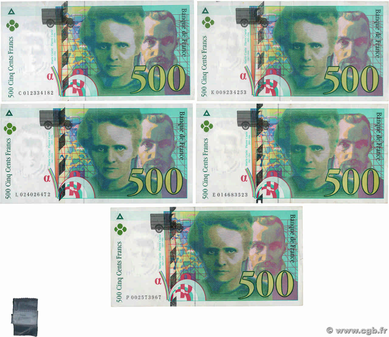 500 Francs PIERRE ET MARIE CURIE Lot FRANKREICH  1994 F.76.01 fSS