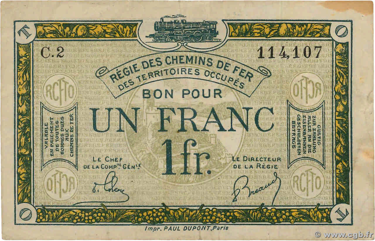 1 Franc FRANCE régionalisme et divers  1923 JP.135.05 TB