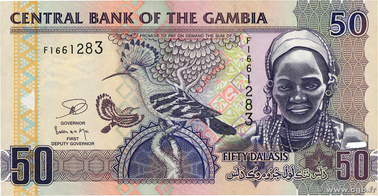 50 Dalasis GAMBIA  2010 P.28c UNC