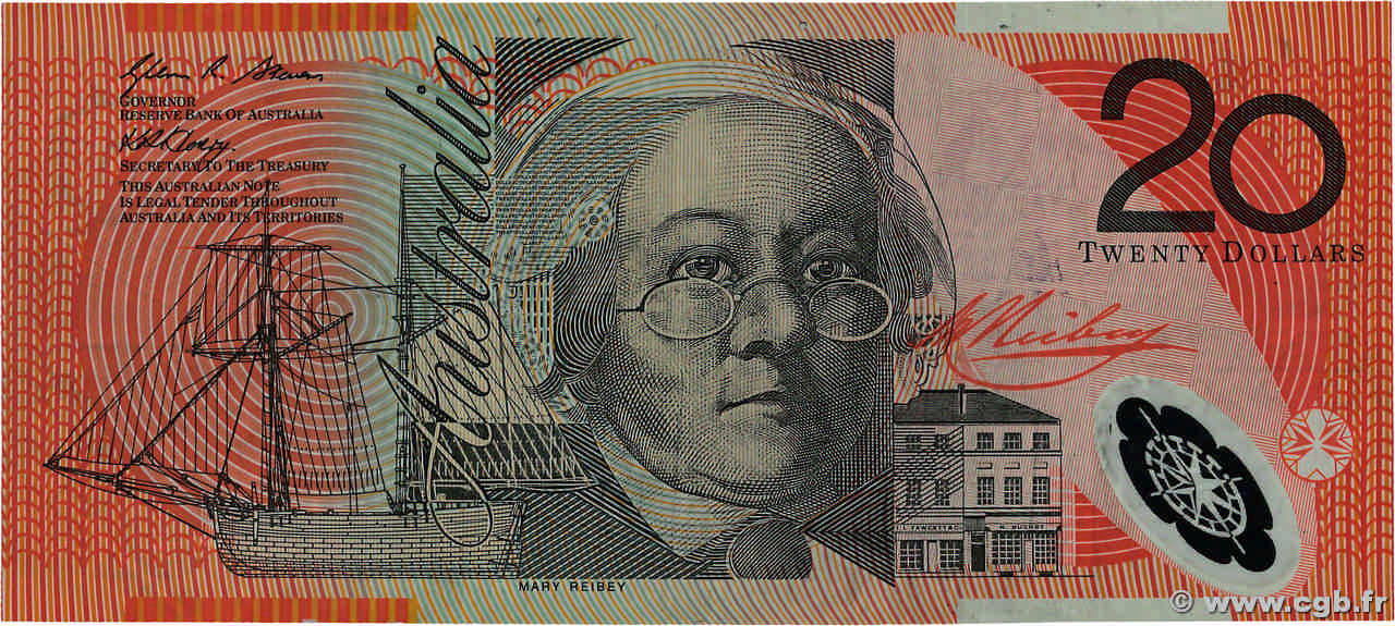 20 Dollars AUSTRALIE  2008 P.59f TB+