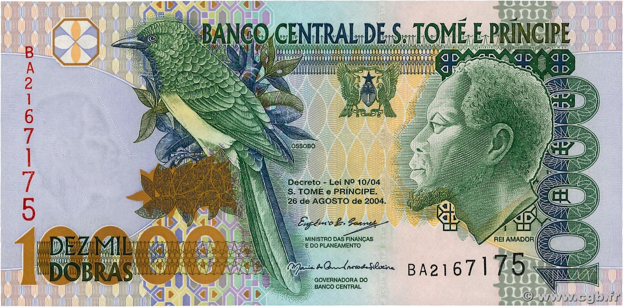 10000 Dobras SAINT THOMAS et PRINCE  2004 P.066c NEUF