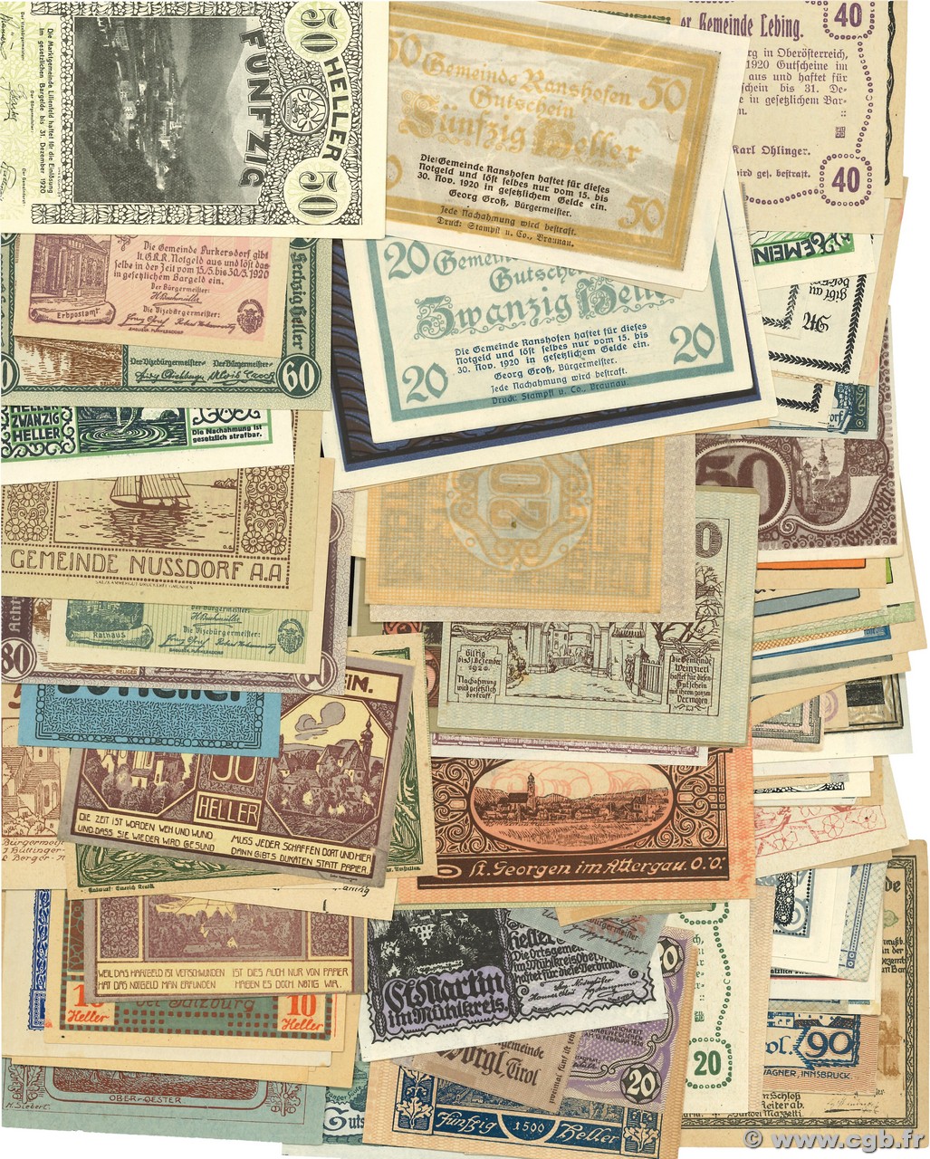 Lot de 100 Billets  Lot AUSTRIA  1923 P.LOT UNC-