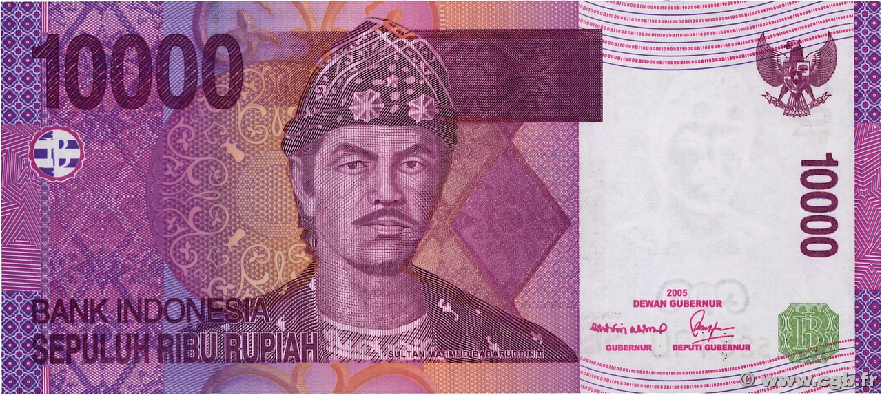 10000 Rupiah INDONESIEN  2005 P.143a ST