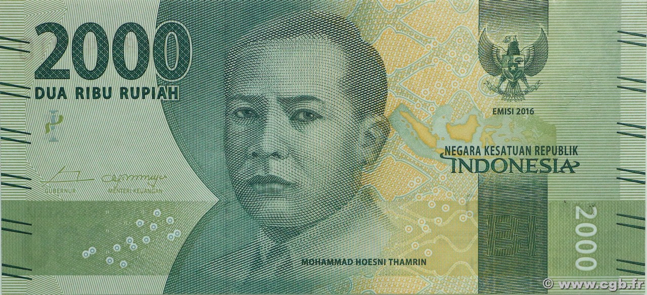 2000 Rupiah INDONESIA  2016 P.155a UNC