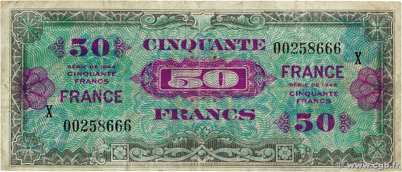 50 Francs FRANCE FRANCE  1945 VF.24.04 TB