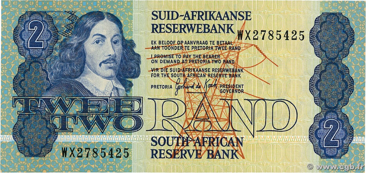 2 Rand AFRIQUE DU SUD  1983 P.118d NEUF