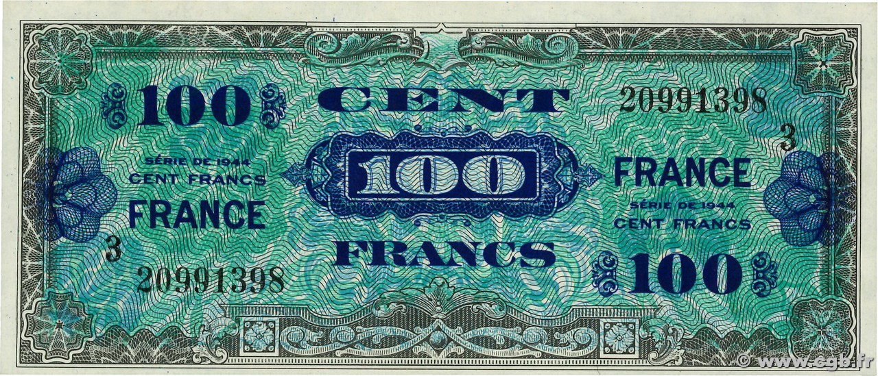 100 Francs FRANCE FRANCE  1945 VF.25.03 pr.NEUF