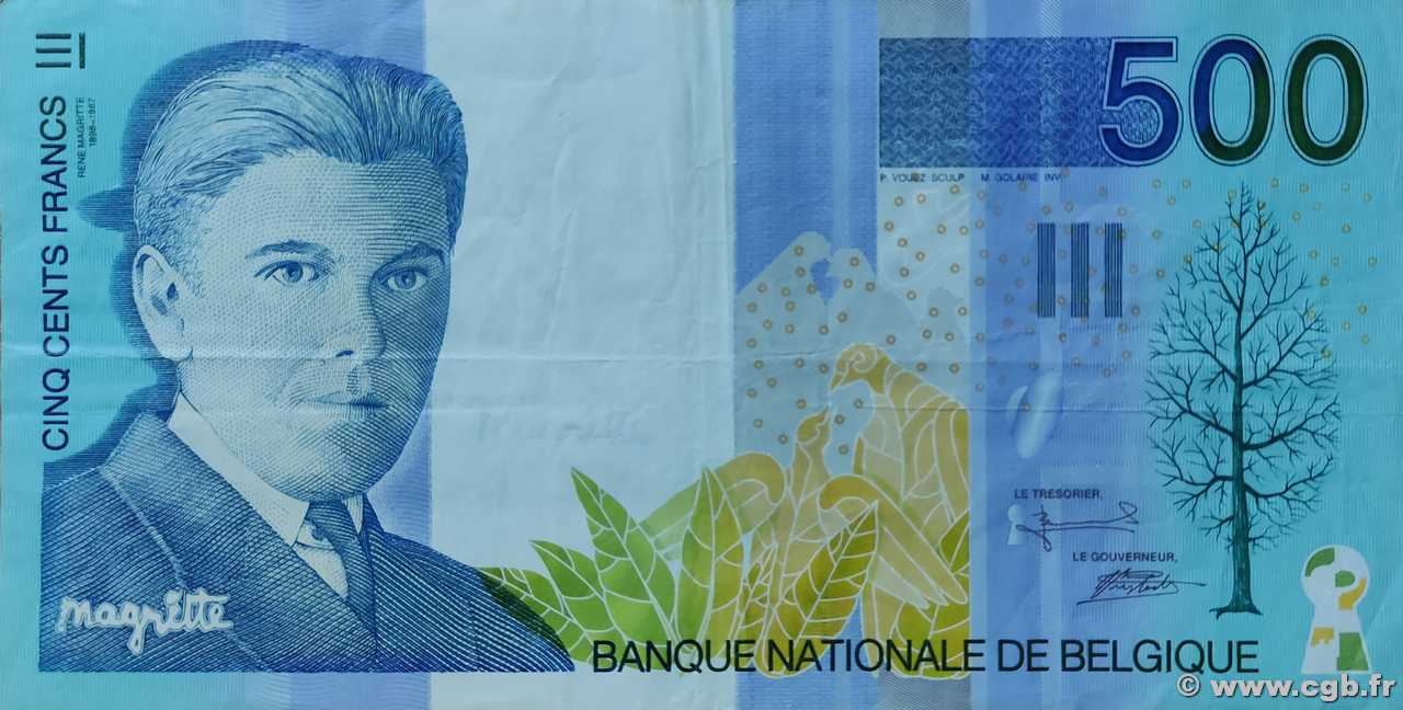 500 Francs BELGIQUE  1998 P.149 TTB
