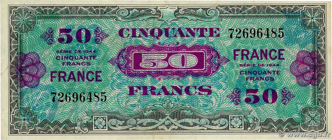 50 Francs FRANCE FRANCE  1945 VF.24.01 TTB