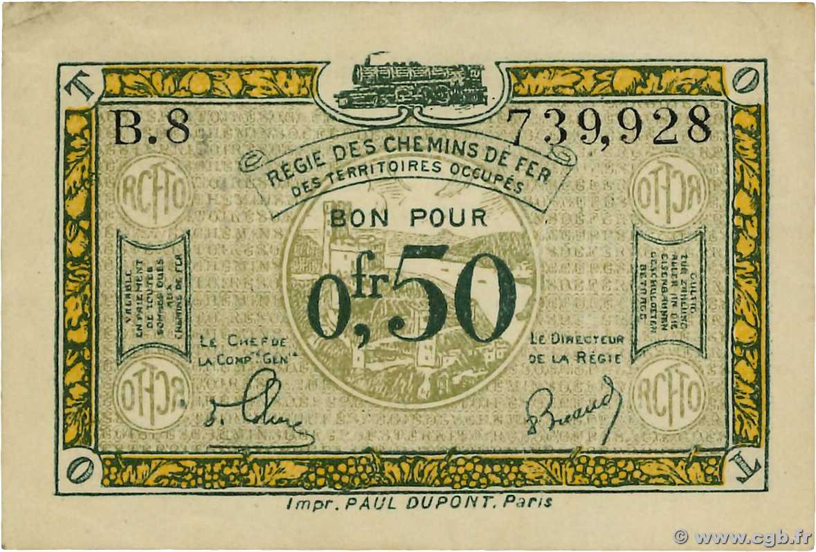 50 Centimes FRANCE régionalisme et divers  1923 JP.135.04 TTB+