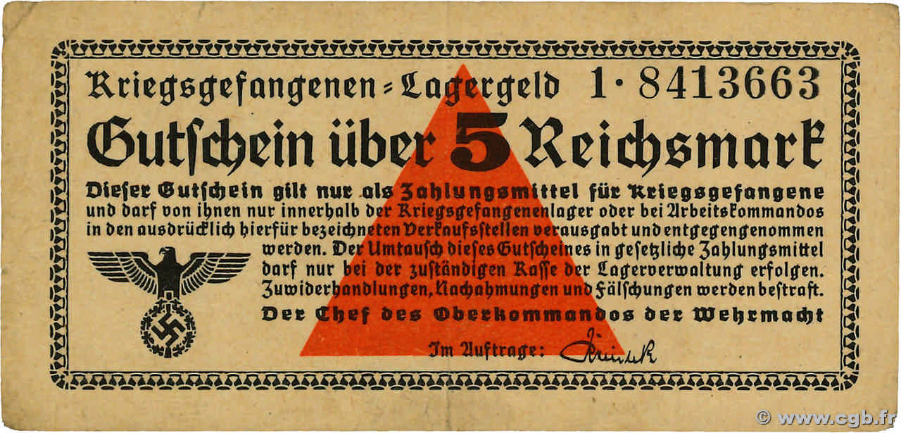 5 Reichsmark ALLEMAGNE  1939 R.520 TTB