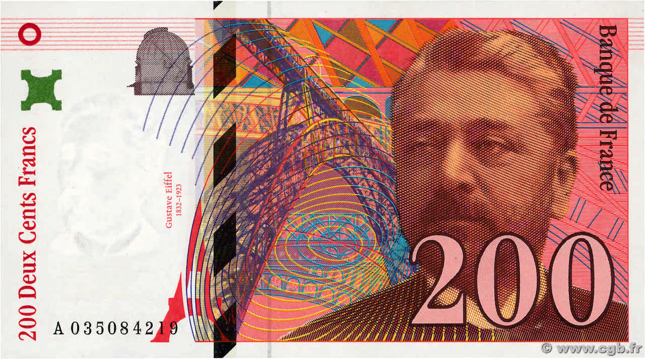 200 Francs EIFFEL FRANCE  1996 F.75.02 pr.NEUF