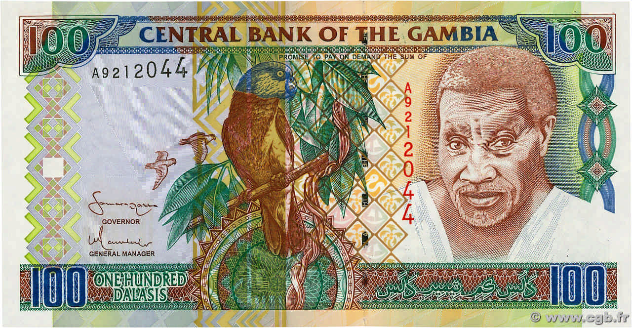 100 Dalasis GAMBIA  2001 P.24c FDC