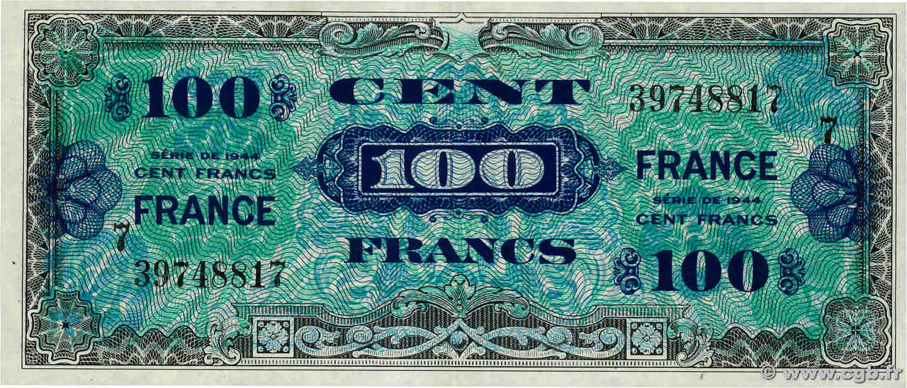 100 Francs FRANCE FRANCE  1945 VF.25.07 SUP