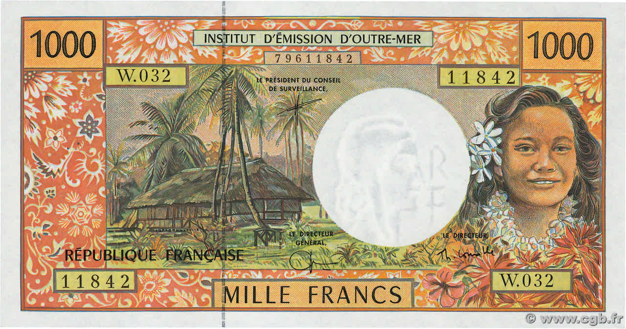 1000 Francs POLYNÉSIE, TERRITOIRES D OUTRE MER  2002 P.02h pr.NEUF