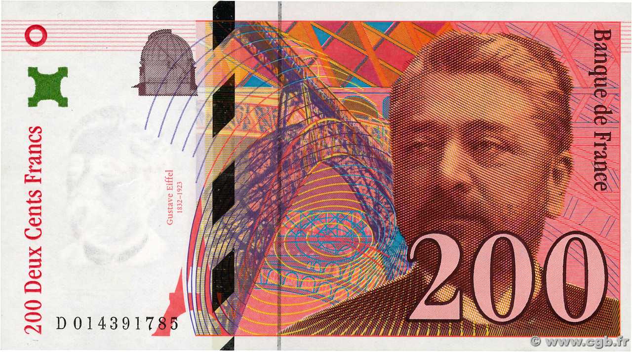 200 Francs EIFFEL FRANCE  1996 F.75.02 TTB+