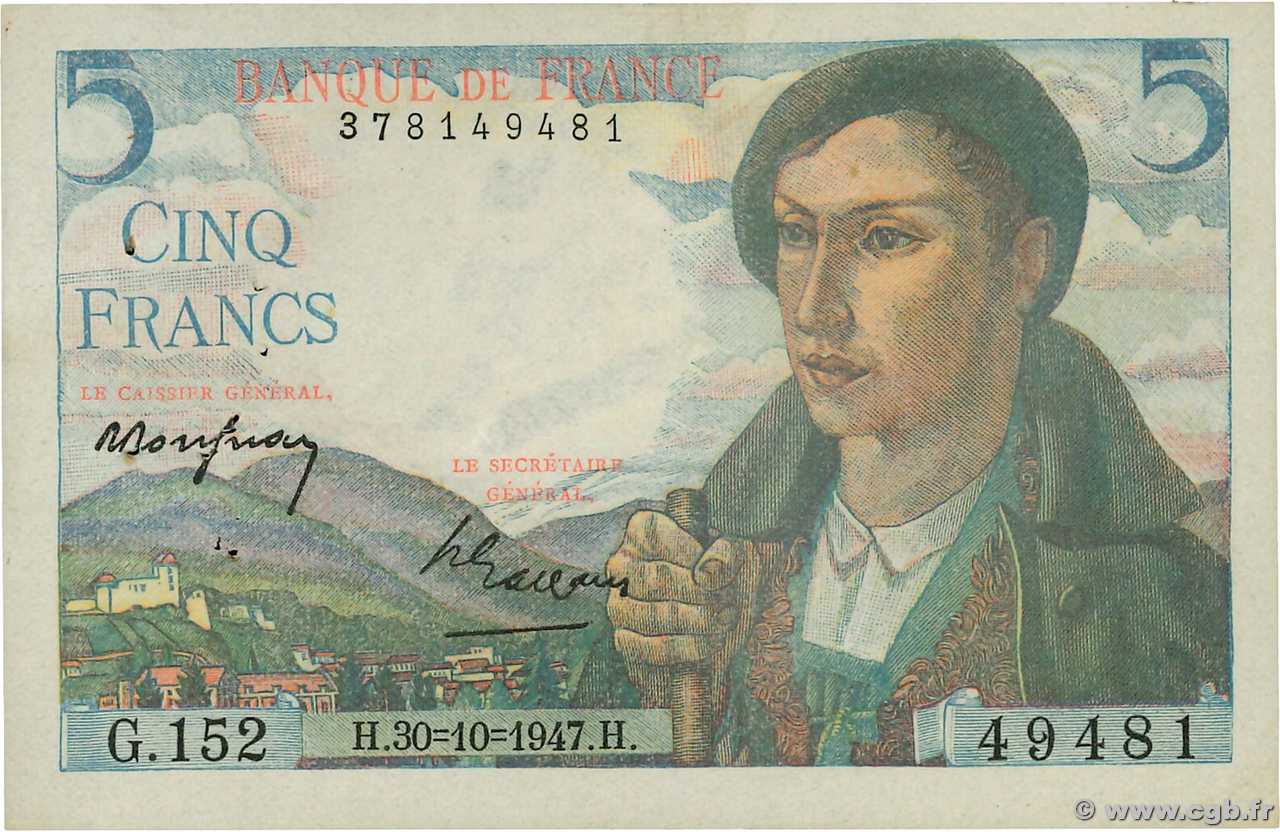 5 Francs BERGER FRANCE  1947 F.05.07 TTB+