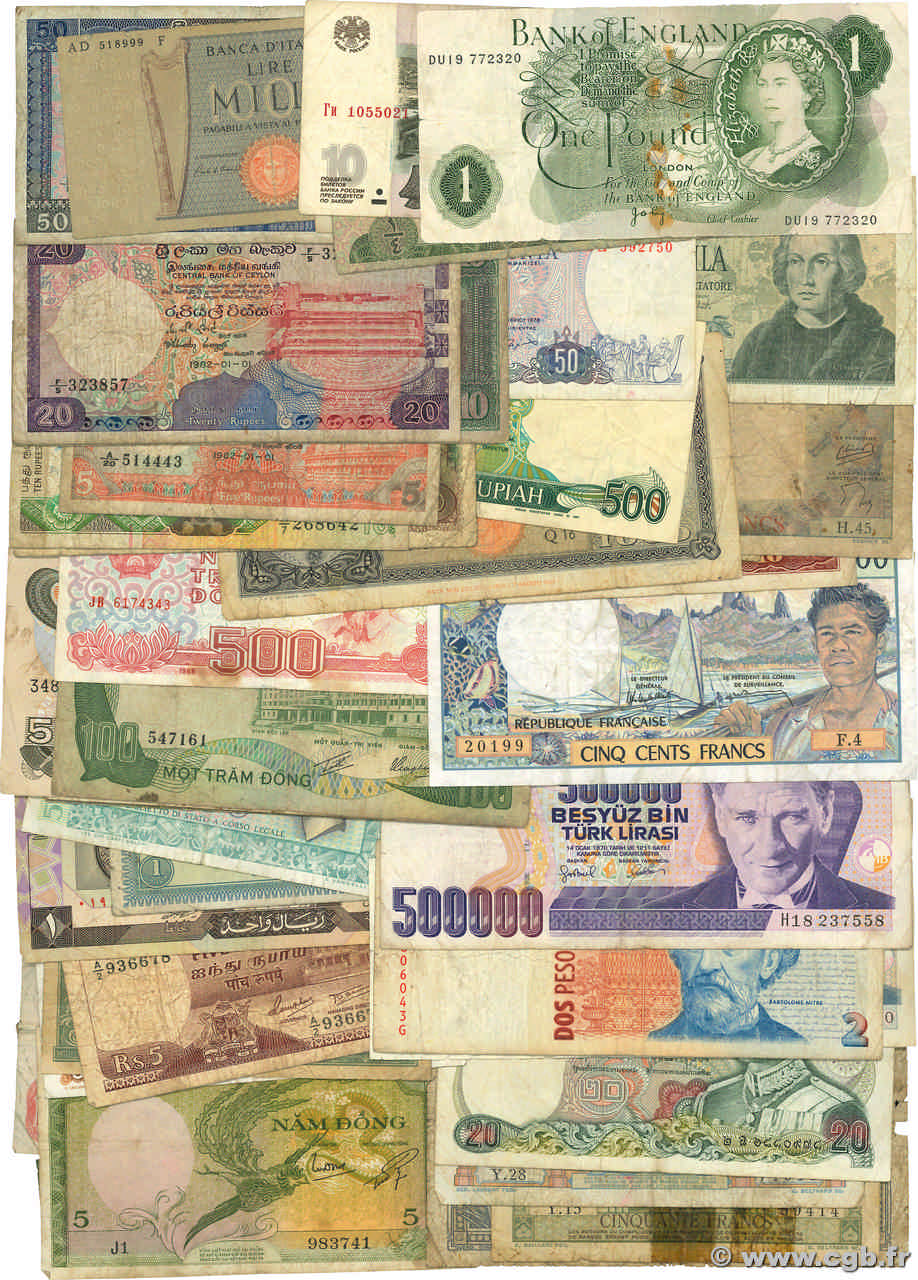 Lot de 50 billets Lot LOTS  1900 P.LOT B