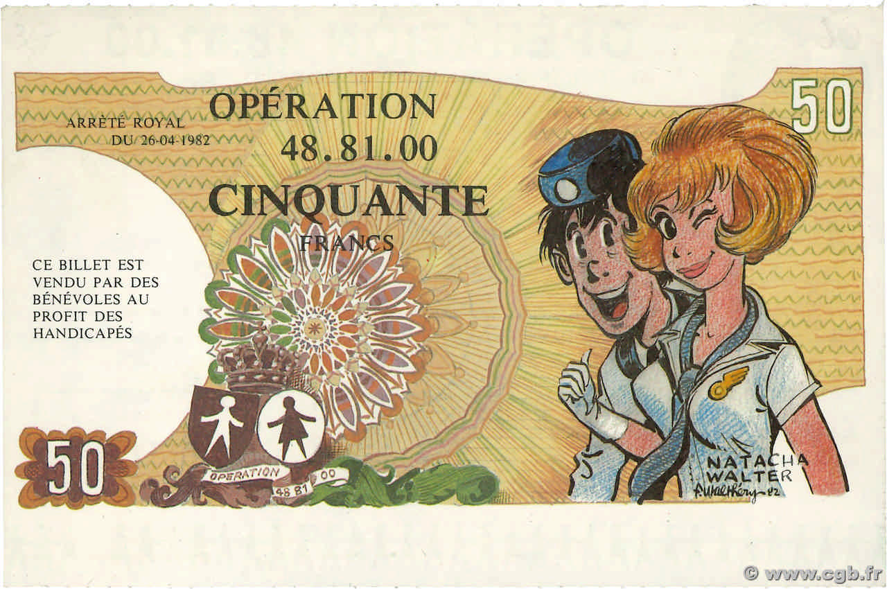 50 Francs BELGIQUE  1982  pr.NEUF