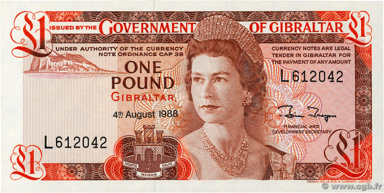 1 Pound GIBRALTAR  1988 P.20e NEUF