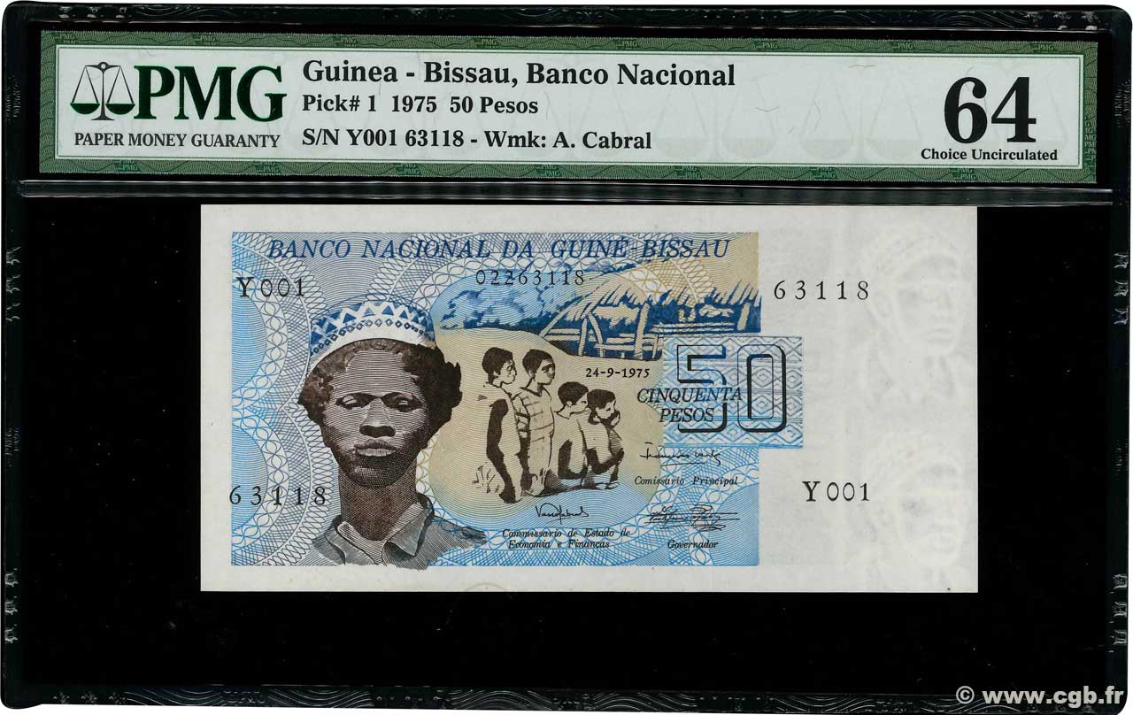 50 Pesos GUINÉE BISSAU  1975 P.01 NEUF