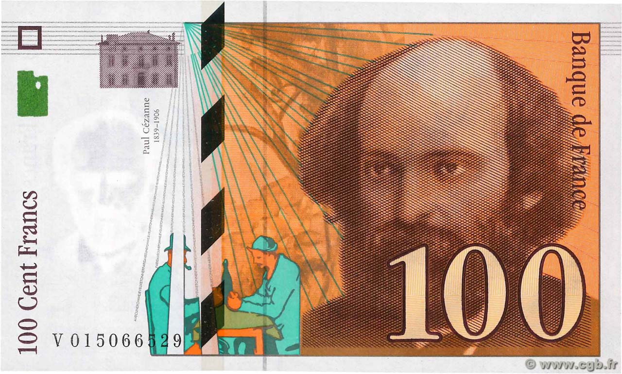 100 Francs CÉZANNE FRANCE  1997 F.74.01 pr.NEUF