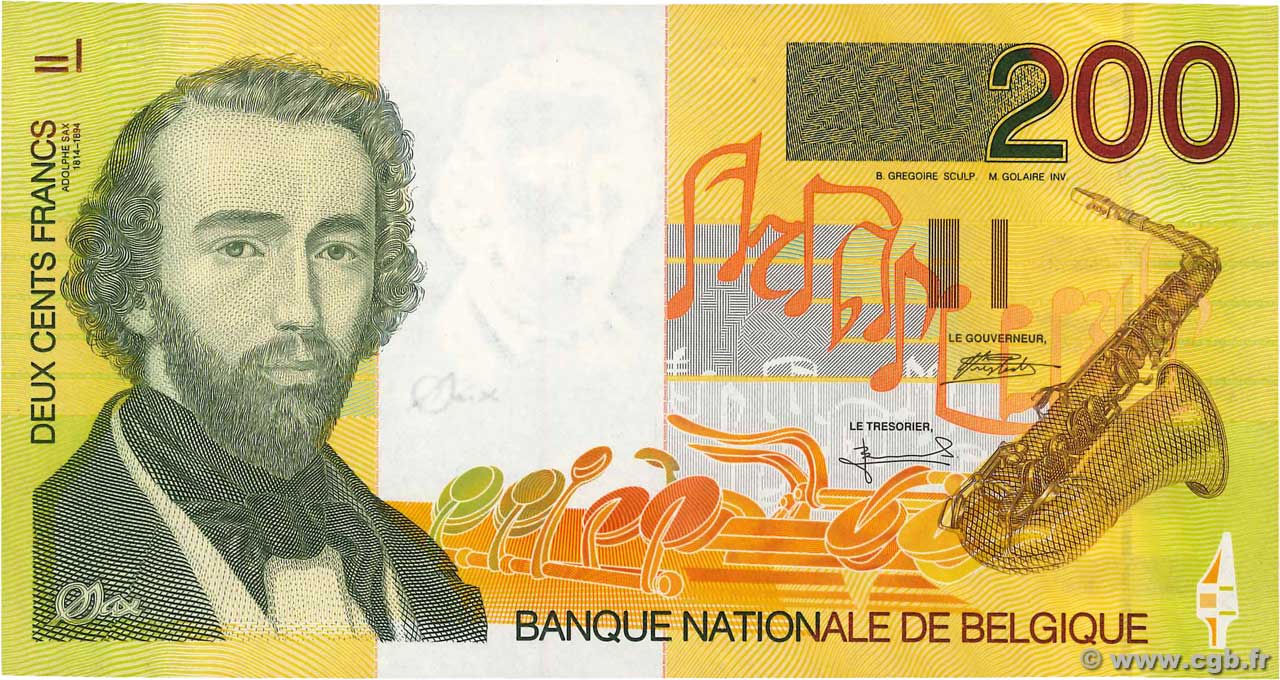 200 Francs BELGIQUE  1995 P.148 pr.NEUF