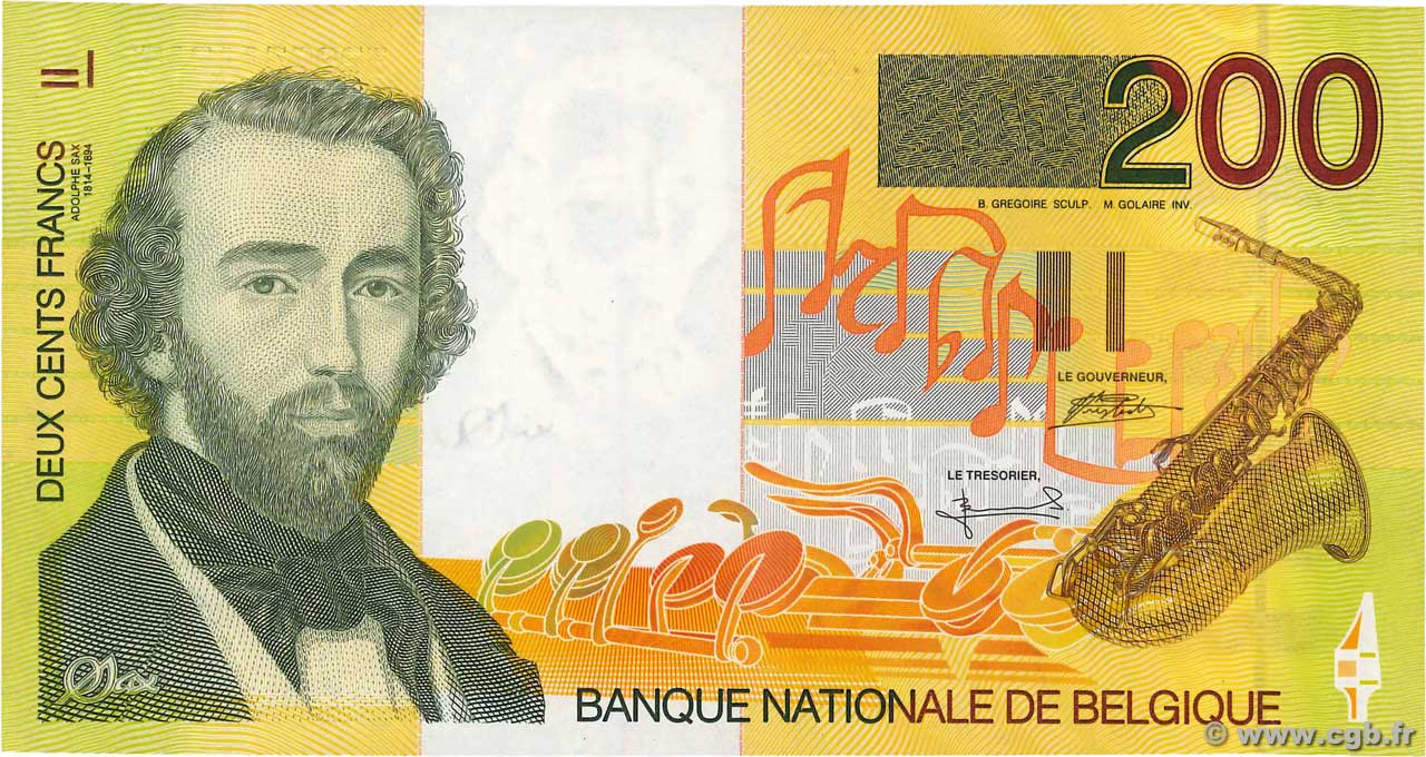 200 Francs BELGIEN  1995 P.148 fST+