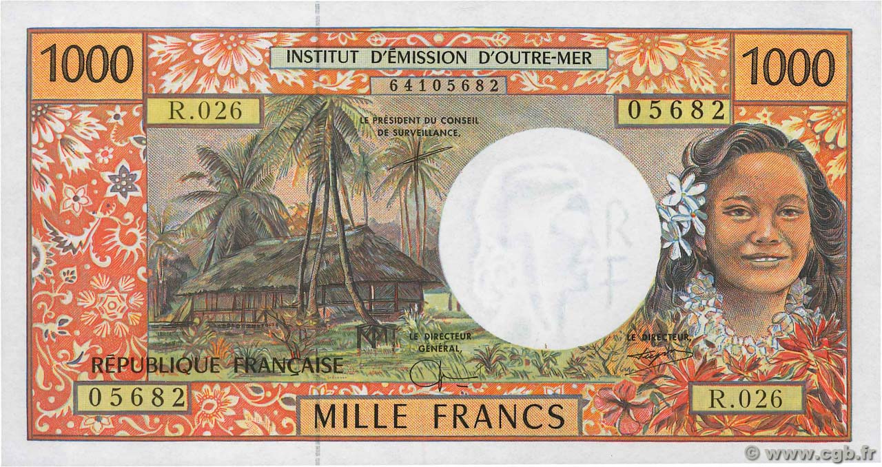 1000 Francs POLYNÉSIE, TERRITOIRES D OUTRE MER  2000 P.02g NEUF