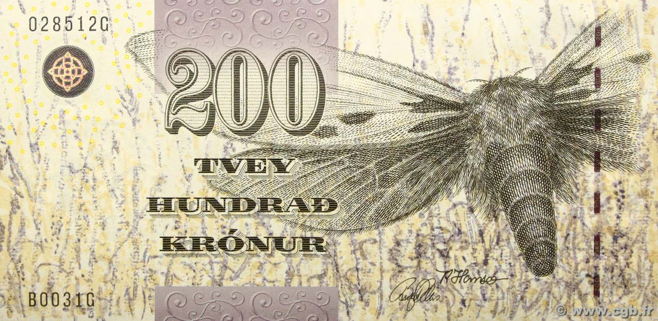 200 Kronur ISOLE FAROER  2003 P.26 FDC