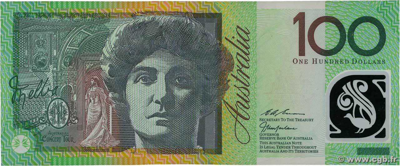 100 Dollars AUSTRALIA 1999 P.55b b84_1304 Banknotes