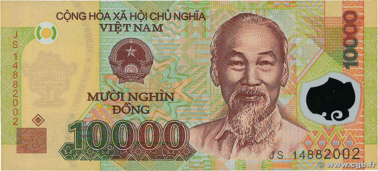 10000 Dong VIETNAM  2014 P.119h UNC