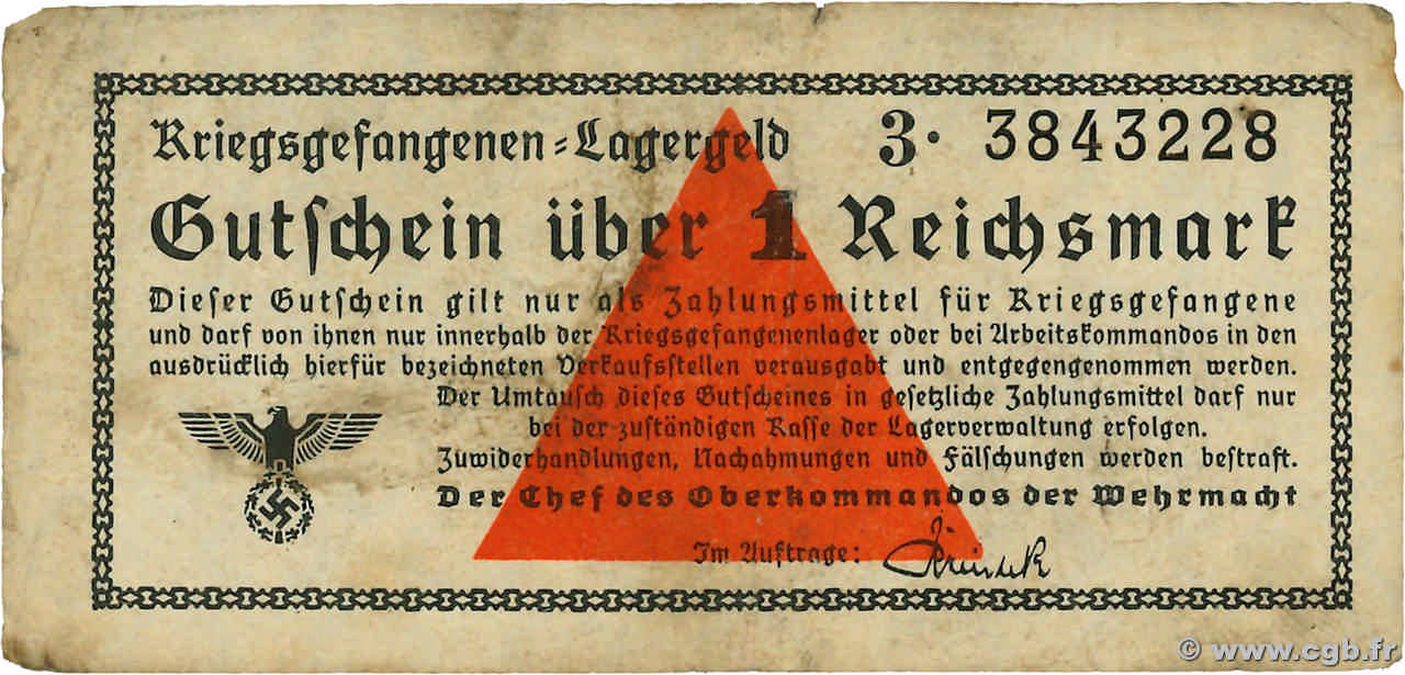 1 Reichsmark ALLEMAGNE  1939 R.518 TB