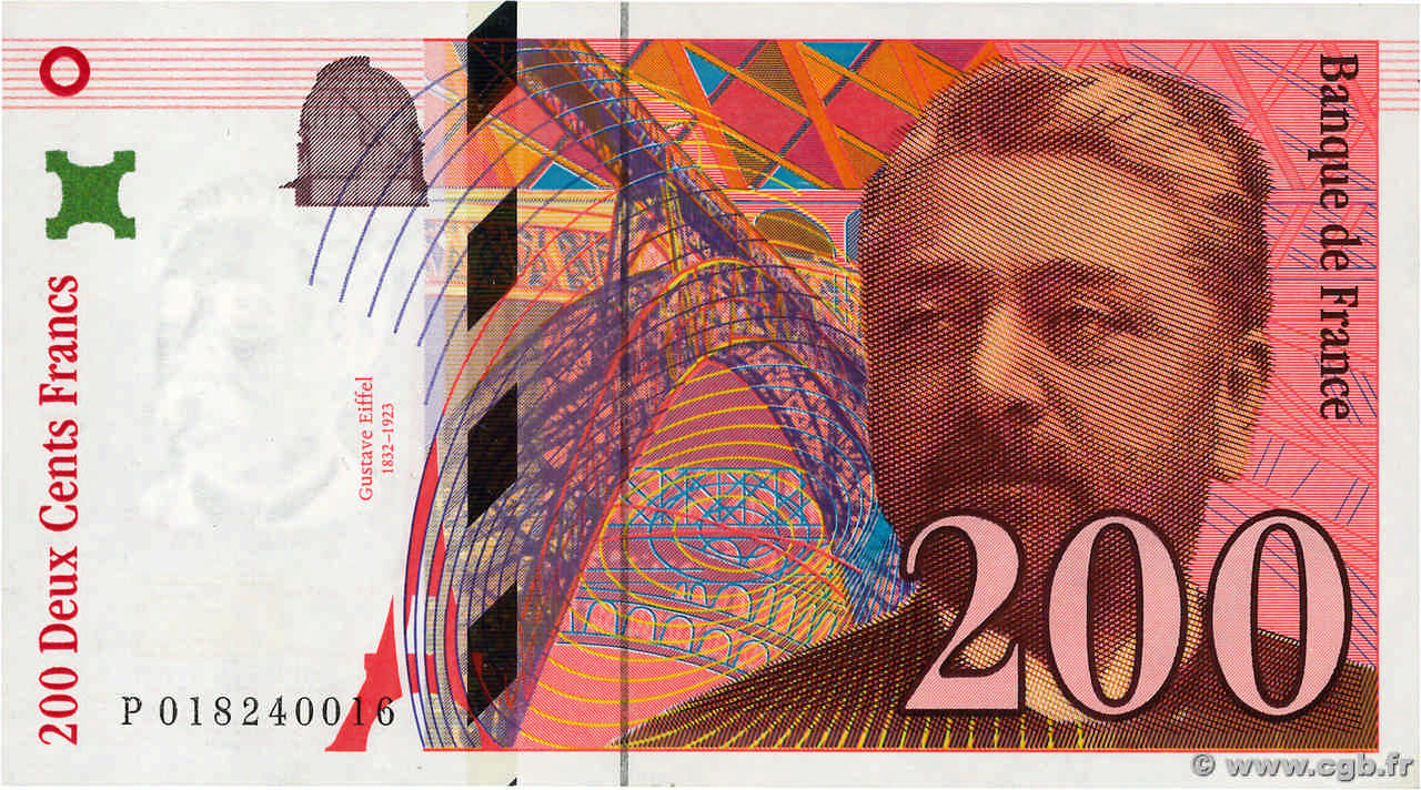 200 Francs EIFFEL FRANCE  1996 F.75.02 pr.NEUF