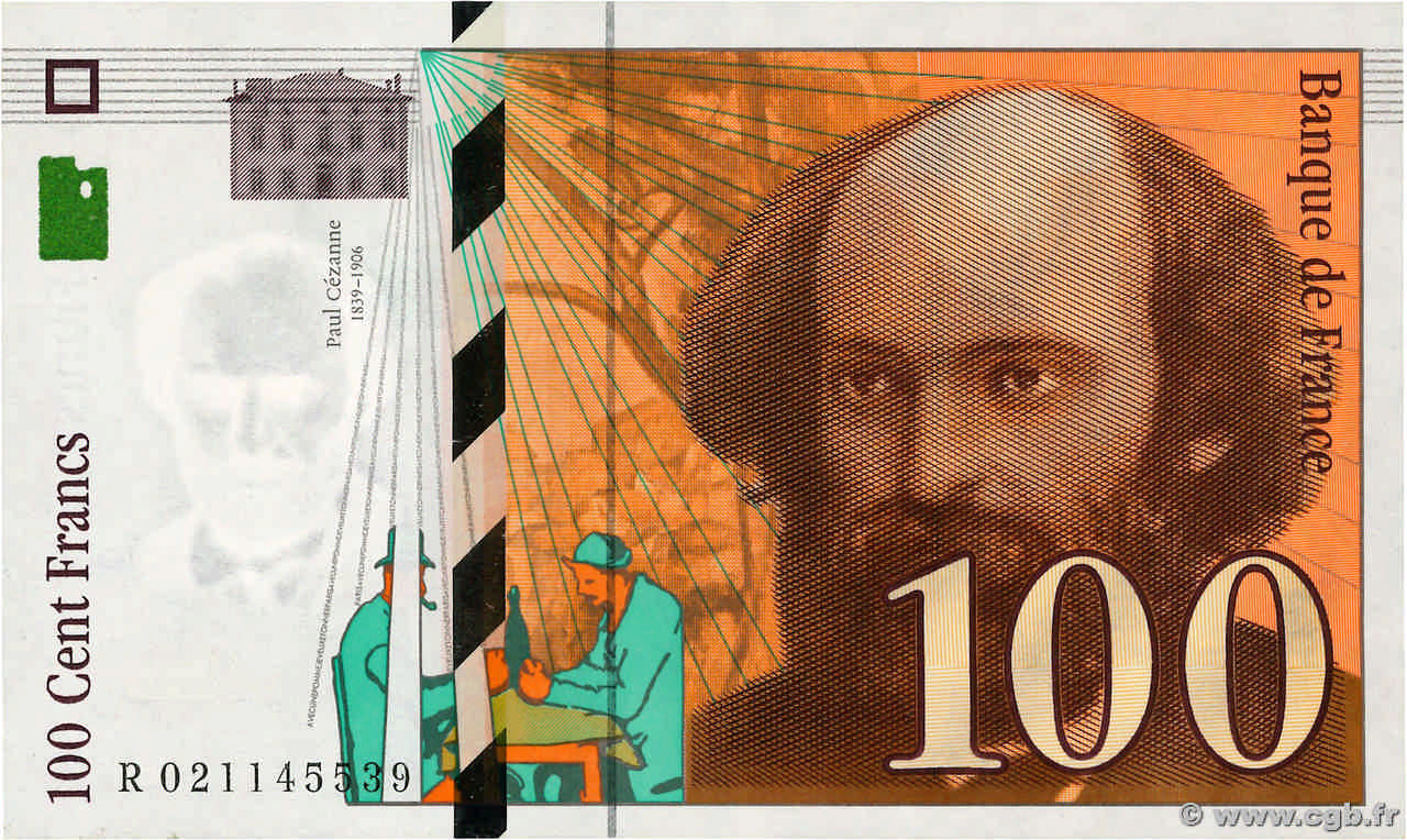 100 Francs CÉZANNE FRANCE  1997 F.74.01 pr.SPL