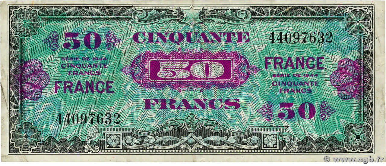 50 Francs FRANCE FRANCE  1945 VF.24.01 TB+