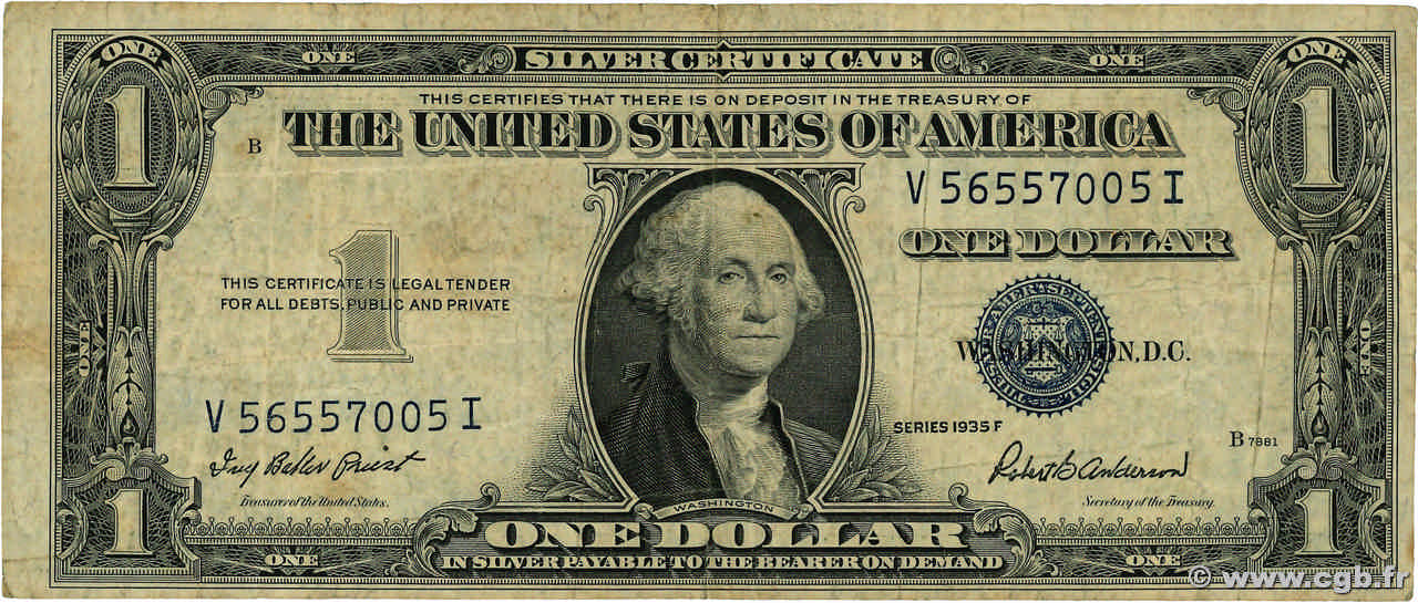 1 Dollar ÉTATS-UNIS D AMÉRIQUE  1935 P.416a TB