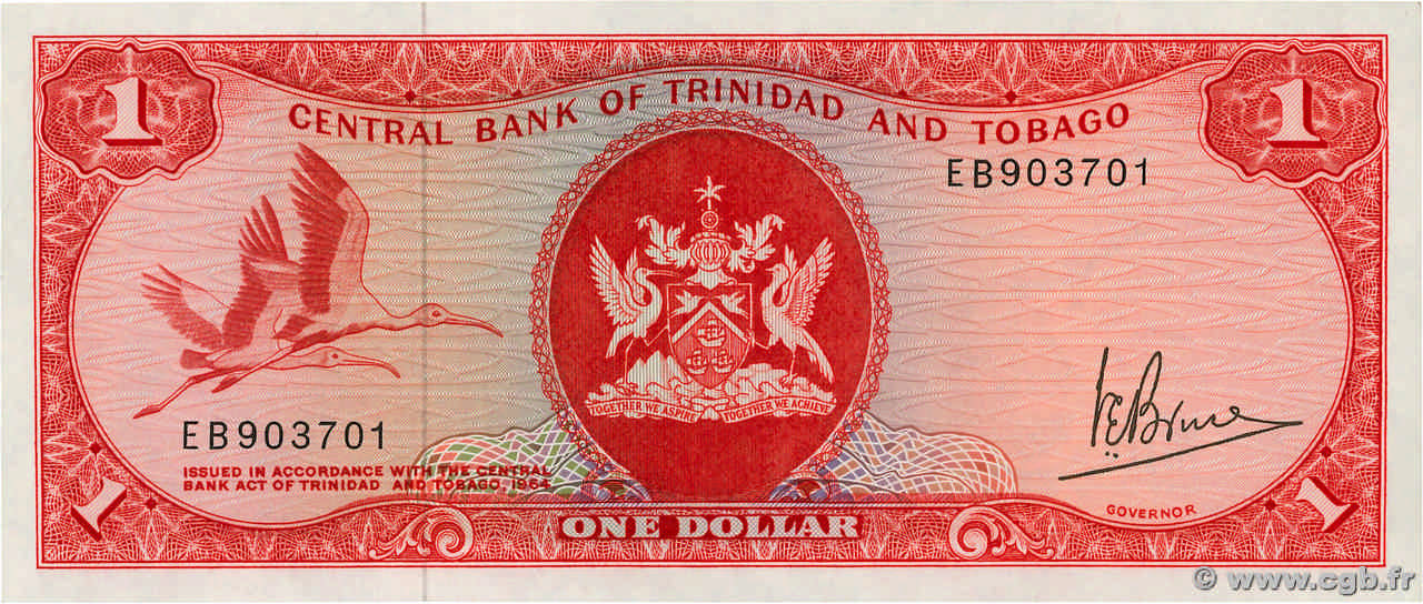 1 Dollar TRINIDAD E TOBAGO  1977 P.30a FDC