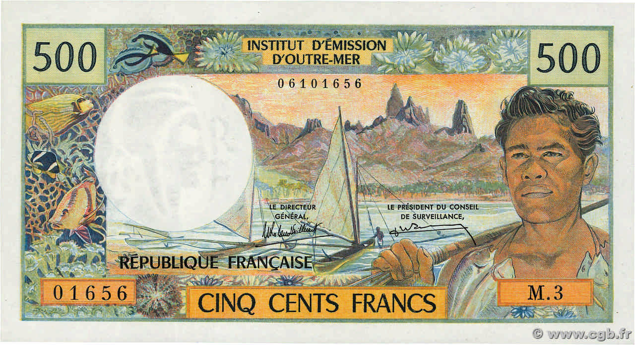 500 Francs TAHITI  1985 P.25d NEUF