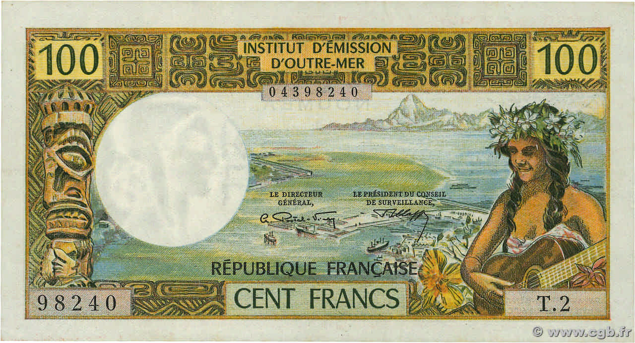 100 Francs NOUVELLE CALÉDONIE  1972 P.63b TTB