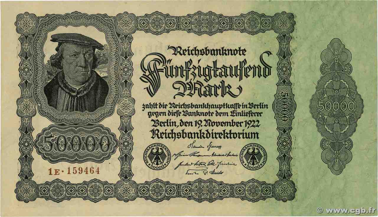 50000 Mark ALEMANIA  1922 P.079 EBC+