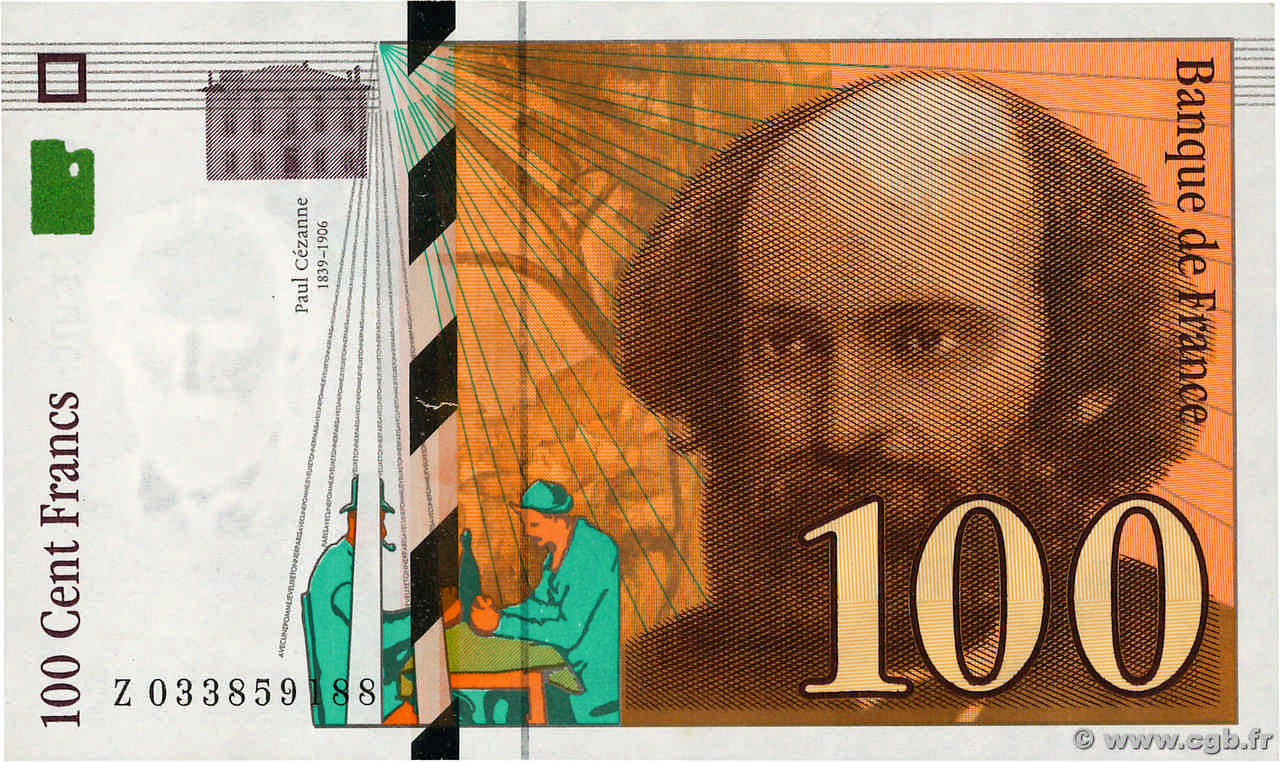 100 Francs CÉZANNE FRANCIA  1997 F.74.01 EBC+